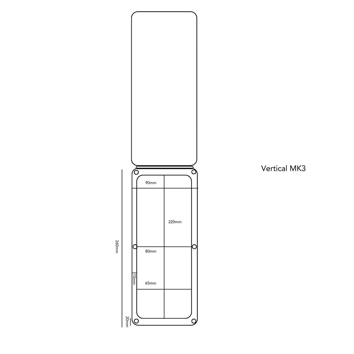The Metal Vertical Magflap™ | MK3 Letterbox Draught Excluder