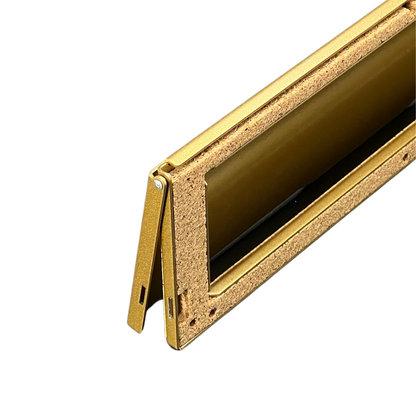 Rear view of Magflap MK3 showing mounting holes and cork gasket seal